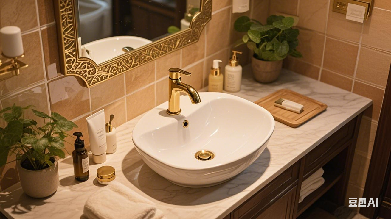 Warm and Inviting Bathroom Vanity